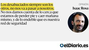 A mí no me van a desahuciar
