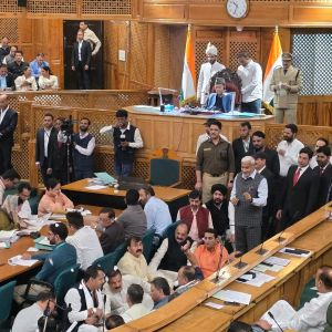 BJP Protests Against Greater Autonomy Resolution, Sits Inside Assembly Well