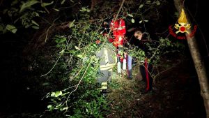 Ladro in fuga precipita nel dirupo: preso