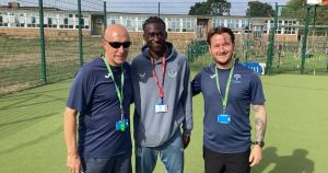 Everton player returns to former Norwich primary school for PE session