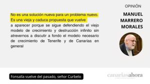 Fonsalía vuelve del pasado, señor Curbelo