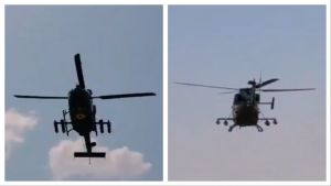 Highway turns helipad as Indian Army helicopters land near Pakistan border in Rajasthan