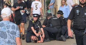 Man who assaulted police officer then screamed while being pinned to ground is fined