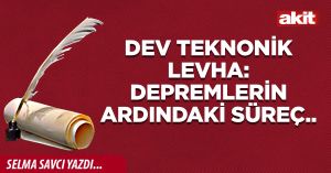 Dev teknonik levha: Depremlerin ardındaki süreç..