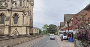 Delays during rush hour after cars crash outside cathedral