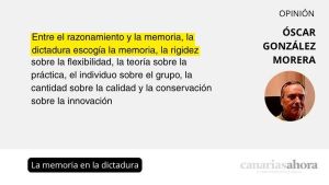 La memoria en la dictadura