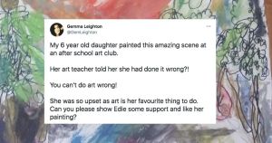 A 6-year-old’s art teacher said she did her painting ‘wrong.’ Professional artists disagreed.