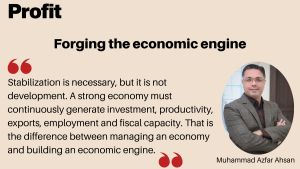 Forging the economic engine