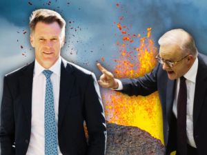 No love lost between Minns and Albo as NSW election looms