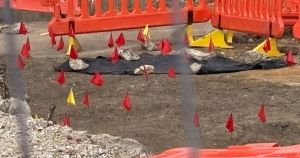 Human remains still being dug up at Anglia Square as photos reveal marked out site