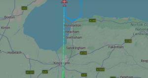 Massive military plane seen circling over the Norfolk coast