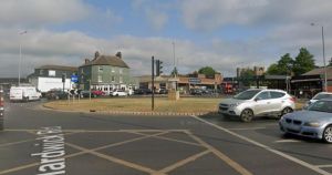 Man arrested after motorcyclist suffers broken wrist in crash