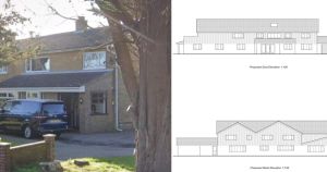 House to be knocked down and replaced with seven-bed home (with six parking spaces)