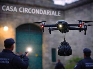 Droga e smartphone in carcere, a Poggioreale bloccato un super drone