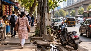 A Footpath For Mrs Biswas To Enjoy An Uninterrupted Walk