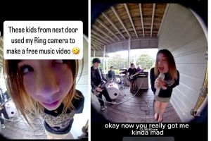 Man reluctantly lets teens use his door camera to film a music video. It turned into a masterpiece.