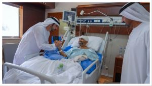 Dubai Crown Prince Sheikh Hamdan meets Flydubai hero Captain Smit Machchhar in hospital