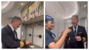 Mid-air surprise: IndiGo cabin crew bakes cake for Captain's last flight, video goes viral