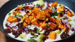 Super easy roasted sweet potato salad to fill you with goodness