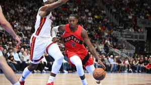 Raptors struggle without Kawhi Leonard in pre-season opener vs. Heat