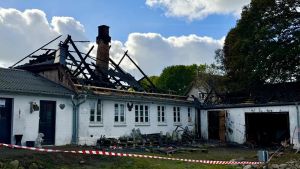 Voldsom brand raserede villa: Sådan ser det ud dagen derpå
