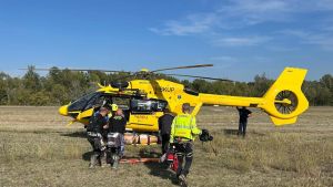 Rivanazzano, cade con la moto da cross: trasportato con l’elisoccorso