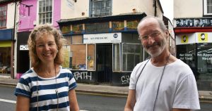 Couple restoring derelict city building uncover hidden relic