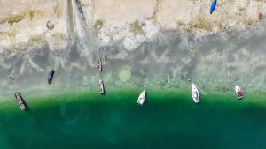 Bodensee-Pegel sinkt unter 2,50 Meter – Niedrigwasser lockt Ausflügler