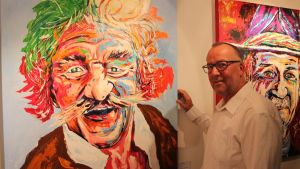 Charakterköpfe: Elmar Dold zeigt Acrylportraits von Familie und Wegbegleitern