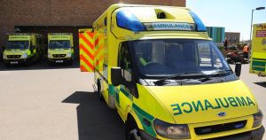 Woman taken to hospital after crash between car and bus on A47