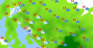 Temperature padaju i za 10 stupnjeva: Stižu jaka kiša i grmljavina, evo kada kreće promjena