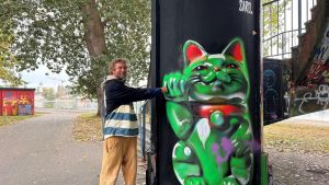 Graffiti-Kunst statt Schmiererei: Unter der Schänzlebrücke findet die Sprühdose ihren legalen Platz
