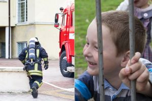 A kid got his head stuck between two iron bars. Millions have watched NY firefighters free him.
