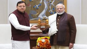 Uttarakhand CM Dhami Congratulates PM Modi on Completion of 25 Years in Public Service