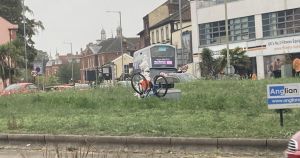 Mystery as roundabout tents disappear overnight... but Christmas tree remains