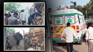 Two children rescued as building collapses in Delhi’s Seemapuri, several feared trapped
