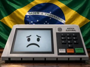 A urna no divã