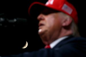 Trump, Facing Sinking Approval on Earth, Sets Sights on Colonizing the Moon