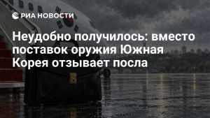 Неудобно получилось: вместо поставок оружия Южная Корея отзывает посла