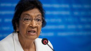 La jurista sudafricana Navanethem 'Navi' Pillay, premio Nobel de la Paz 2026 por sus esfuerzos para promover la paz y el derecho internacional