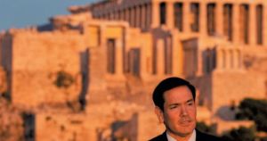 La lezione di Rubio ad Atene: 