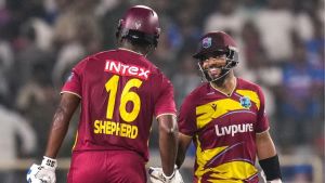 Shai Hope's ton, Rutherford's 84 power West Indies to series-levelling win over India in 2nd T20I