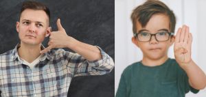 A dad and his son were asked to make the same everyday gestures. The 25-year gap between them was instantly obvious.