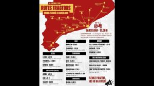 Mapa | Estas son las carreteras afectadas por las tractoradas previstas el próximo miércoles en Catalunya
