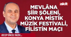 Mevlâna Şiir Şöleni, Konya Mistik Müzik Festivali, Filistin Maçı