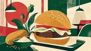 The aloo posto burger is not as innocent as it looks