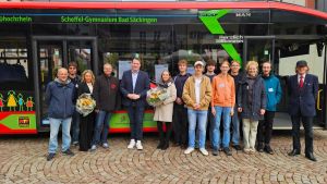 So innovativ ist Schüler-Nachhaltigkeit: Scheffel-Gymnasium präsentiert sein E-Bus-Projekt