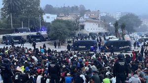 La Policía se despliega en Ceuta para desalojar el último gran asentamiento ilegal de inmigrantes