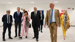 Il ministro Foti tra i cantieri del Pnrr: «Pordenone sorprende davvero»