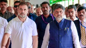 'Rahul Gandhi did not push me': Karnataka CM DK Shivakumar clarifies viral Delhi protest video